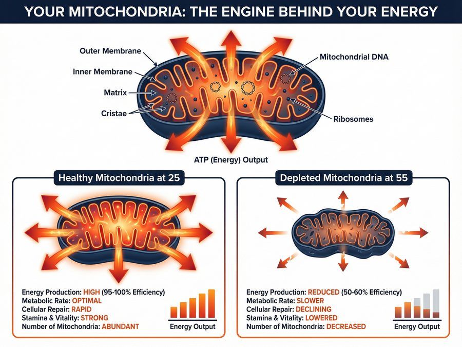 Mitochondria comparison diagram